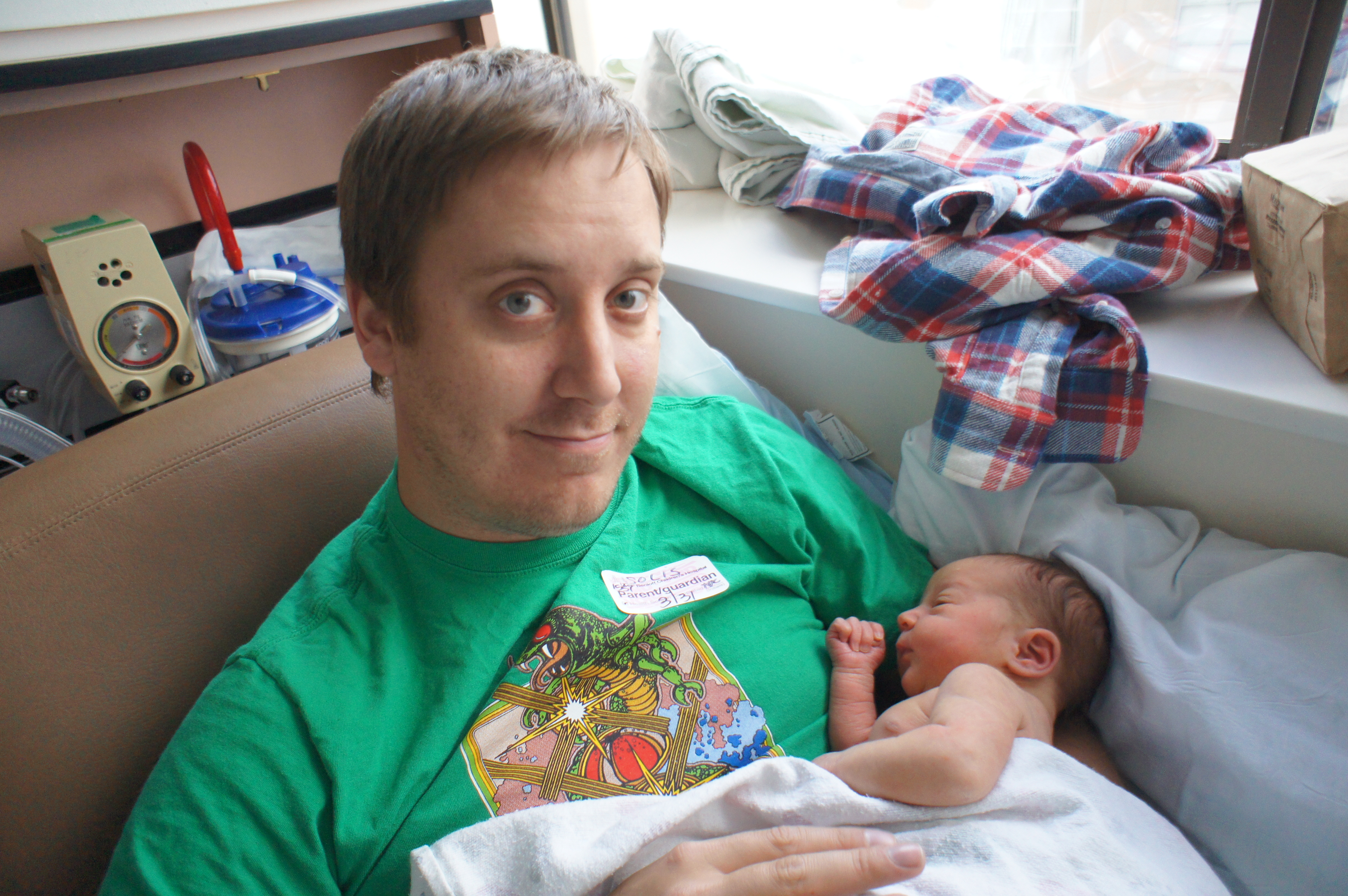 Becomes a Dad