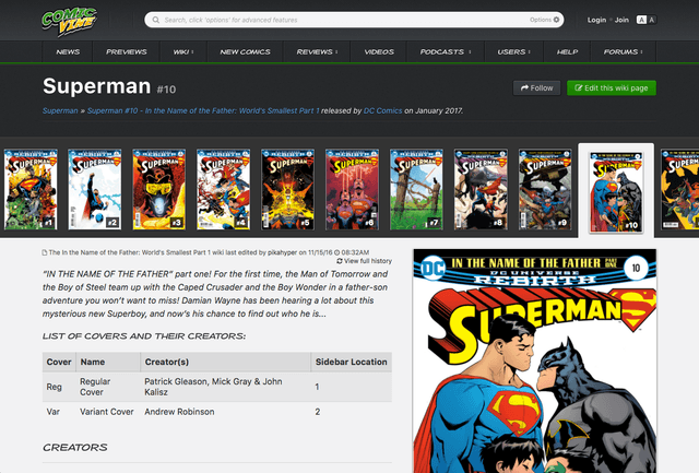 Launches comicvine.com