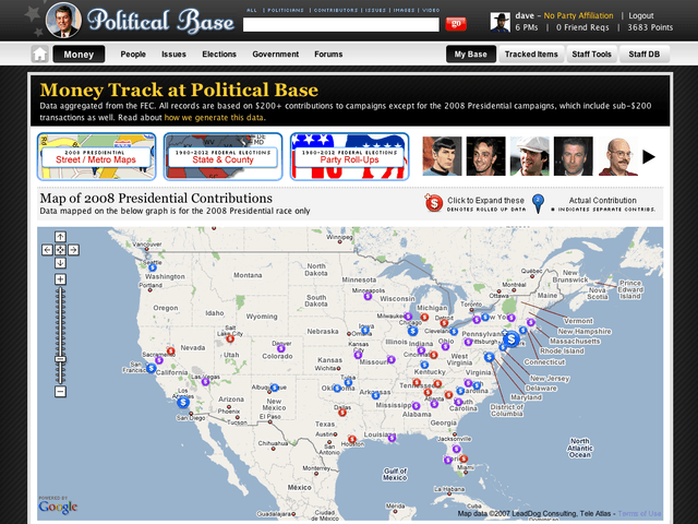 Launches politicalbase.com