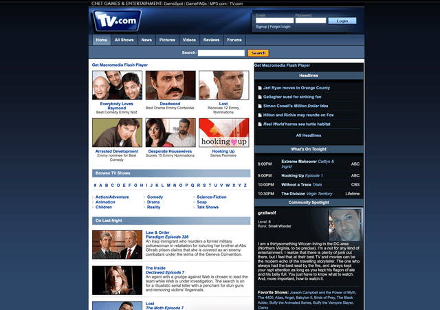 Launches tv.com