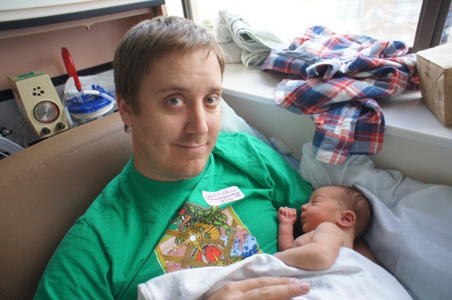 Becomes a Dad